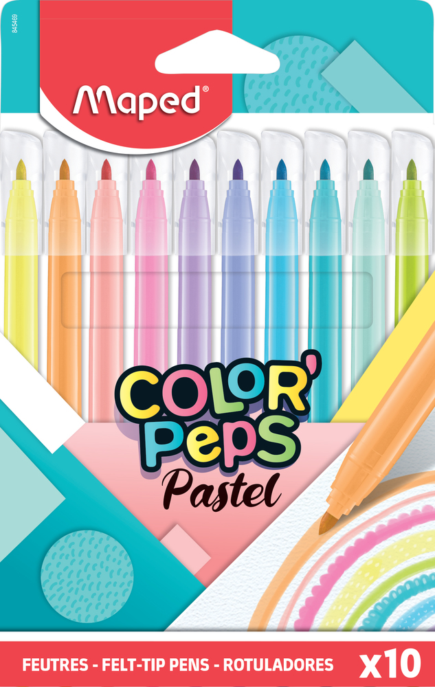 MARCADOR MAPED JUNGLE PASTEL X 10 UN ESTUCHE