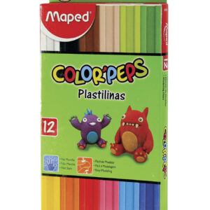 PLASTILINA MAPED X 12 UN 240 GRS SURTIDO BARRA 20 GRS ESTUCH