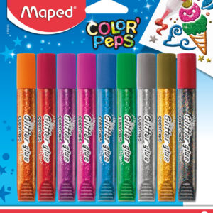 ADHESIVO VINILICO MAPED GLITTER X 9 TUBOS 10.5 ML