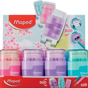 SACAPUNTA - GOMA MAPED CONNECT PASTEL 2 ORIFICIOS DISPLAY