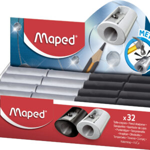 SACAPUNTA MAPED SATELLITE PLATA/ NEGRO X FILO X 1 UN BL