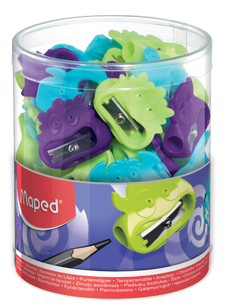 SACAPUNTA MAPED MONSTERS 1 ORIFICIO DISPLAY X 65 UN