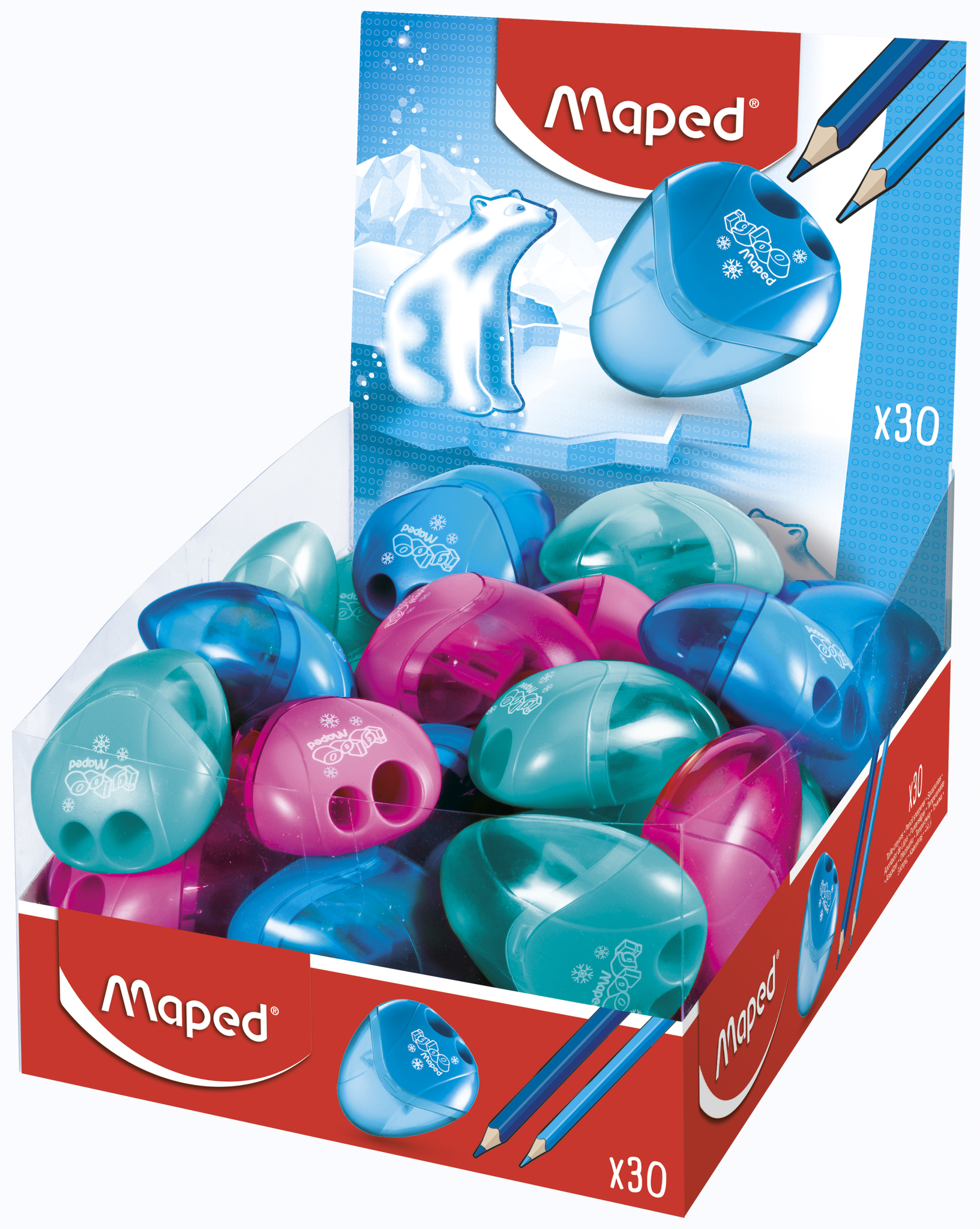 SACAPUNTA MAPED IGLOO 2 FILOS CON DEPOSITO X 30 UN DISPLAY