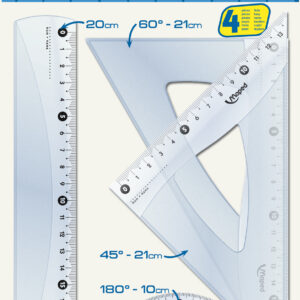 KIT MAPED 4 PIEZAS 20 CM X 1 UN BOLSA