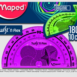 TRANSPORTADOR MAPED TWIST & FLEX 180 X 10 CM