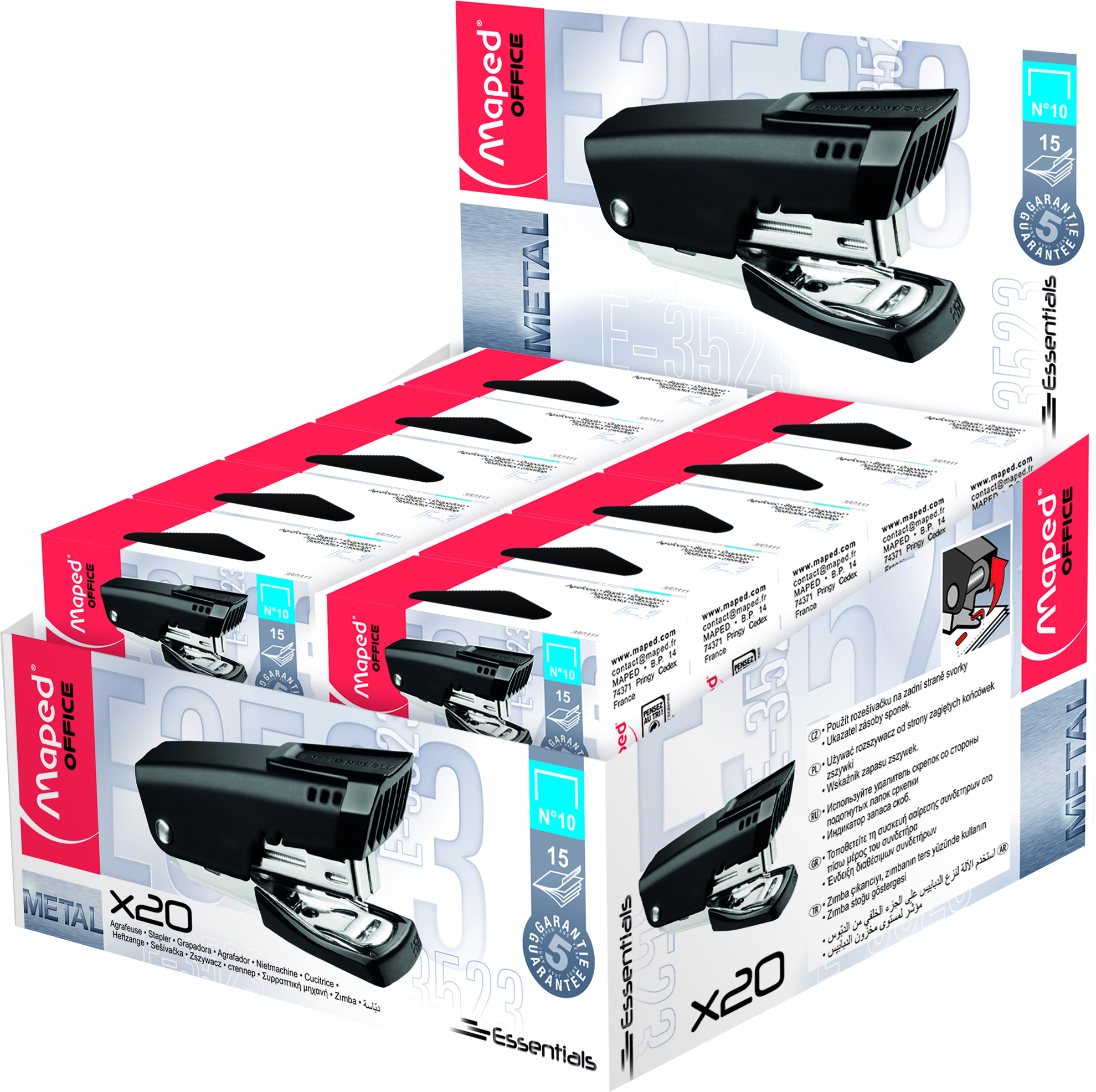 ABROCHADORA MAPED ESSENTIAL METAL MINI Nº 10