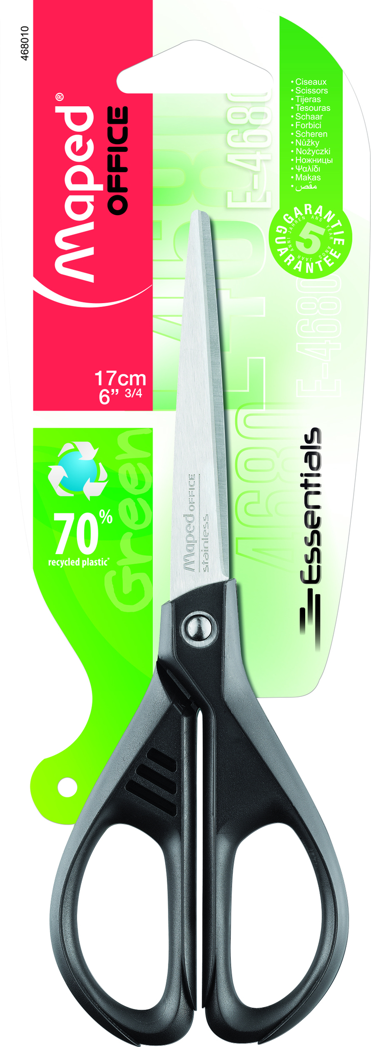 TIJERA MAPED ESSENTIAL GREEN 17 CM