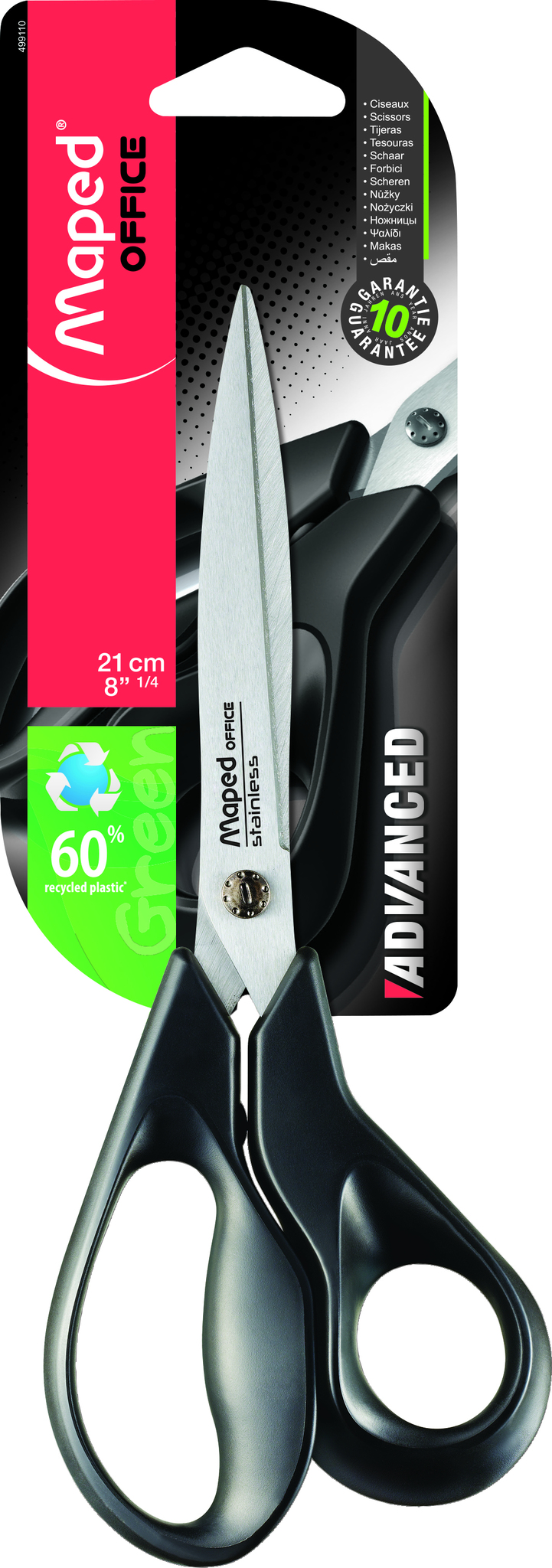 TIJERA MAPED ADVANCE GREEN 21 CM BL