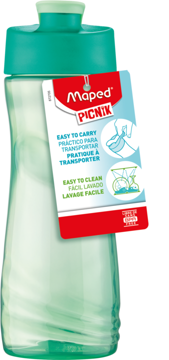 BOTELLAS MAPED PLASTICAS ORIGIN 500ML VERDE