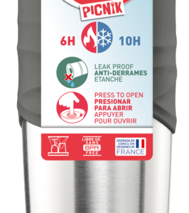 BOTELLAS MAPED METALICAS TERMICAS CONCEPT ADULTOS 320ML GRIS