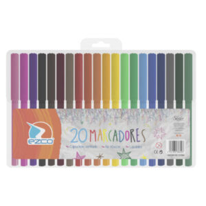 MARCADOR EZCO ESCOLAR X 20 UN BLISTER PVC