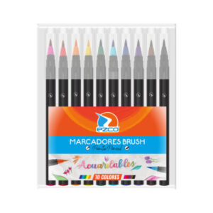 MARCADOR EZCO BRUSH PTA PINC X 10 UN BLI PVC