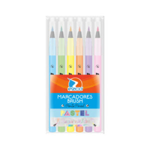 MARCADOR EZCO BRUSH PASTEL PTA PINCEL X 6 UN BLISTER