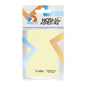 NOTAS ADHESIVAS EZCO 50X75MM X 100 HJS  X 12 UN E-656