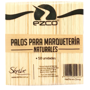 PALOS EZCO MARQUETERIA NATURAL X 50 UN BOLSA