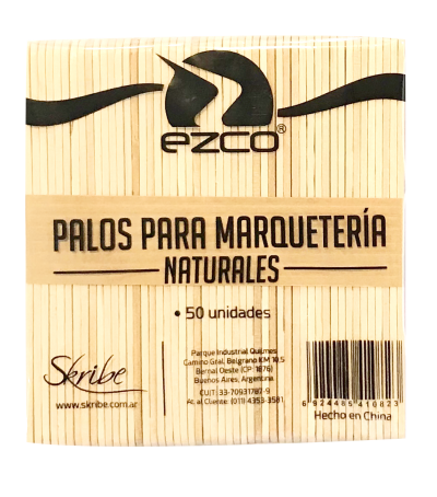 PALOS EZCO MARQUETERIA NATURAL X 50 UN BOLSA