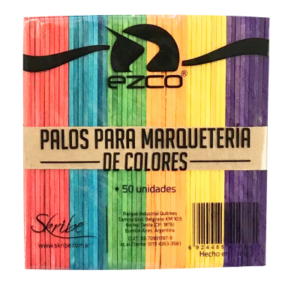 PALOS EZCO MARQUETERIA COLOR X 50 UN BOLSA