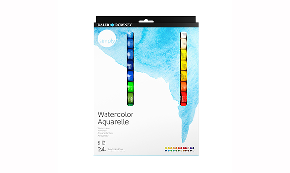 ACUARELA DALER SIMPLY 12ML SET X 24 COLORES