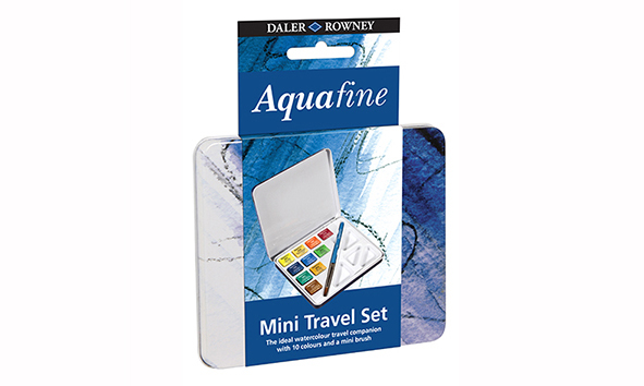 ACUARELA DALER AQUAFINE LATA X 10 COLORES