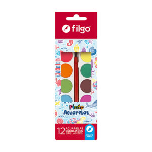 ACUARELA FILGO PINTO X 12 UN SURTIDO ESTUCHE