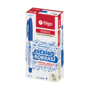 ROLLER FILGO GEL BORRABLE BORRAX CAJA X 12 UN AZUL