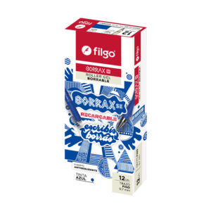 ROLLER FILGO GEL BORRABLE BORRAX SE CAJA X 12 UN AZUL