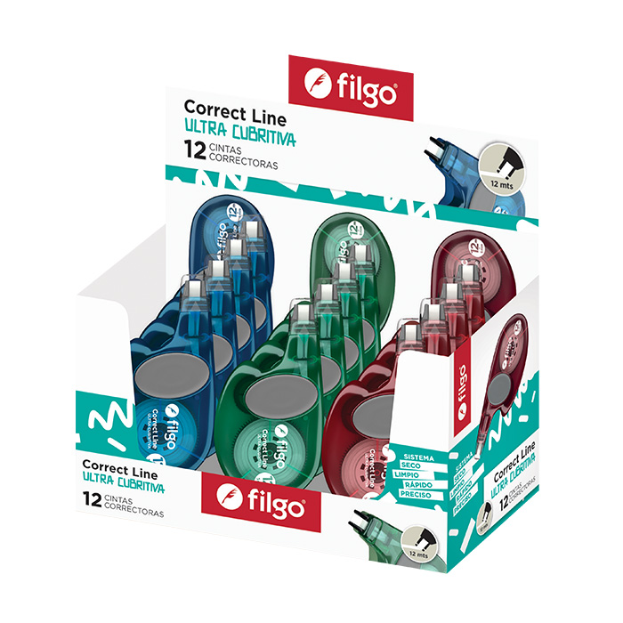 CORRECTOR FILGO CINTA CORRECT LINE 512 12MT X 12 UN SUR