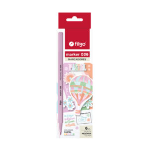 MARCADOR FILGO MARKER 036 PASTEL X 6 UN