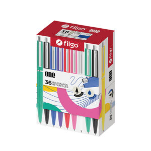 BOLIGRAFO FILGO RETRACTIL ONE 1.0 NEGRO CAJA X 36 UN