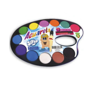 ACUARELA SIFAP 12 COLORES C/ PINCEL
