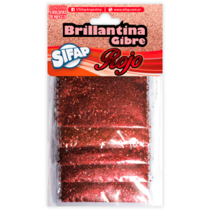 BRILLANTINA SIFAP GIBRE ROJO X 5 BOLSA 4 GR