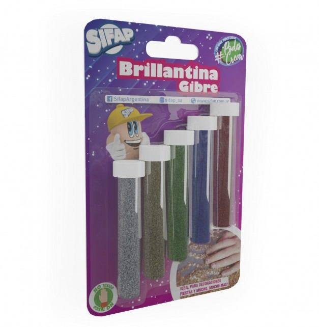 BRILLANTINA SIFAP GIBRE TUBO SURTIDOS X 5 UN