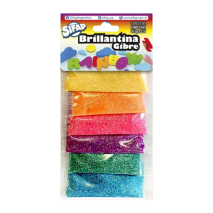 BRILLANTINA SIFAP C/ FORMAS RAINBOW X 6 UN