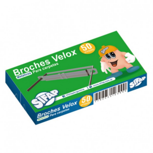 BROCHES SIFAP VELOX METALICO X 50 UN CAJA