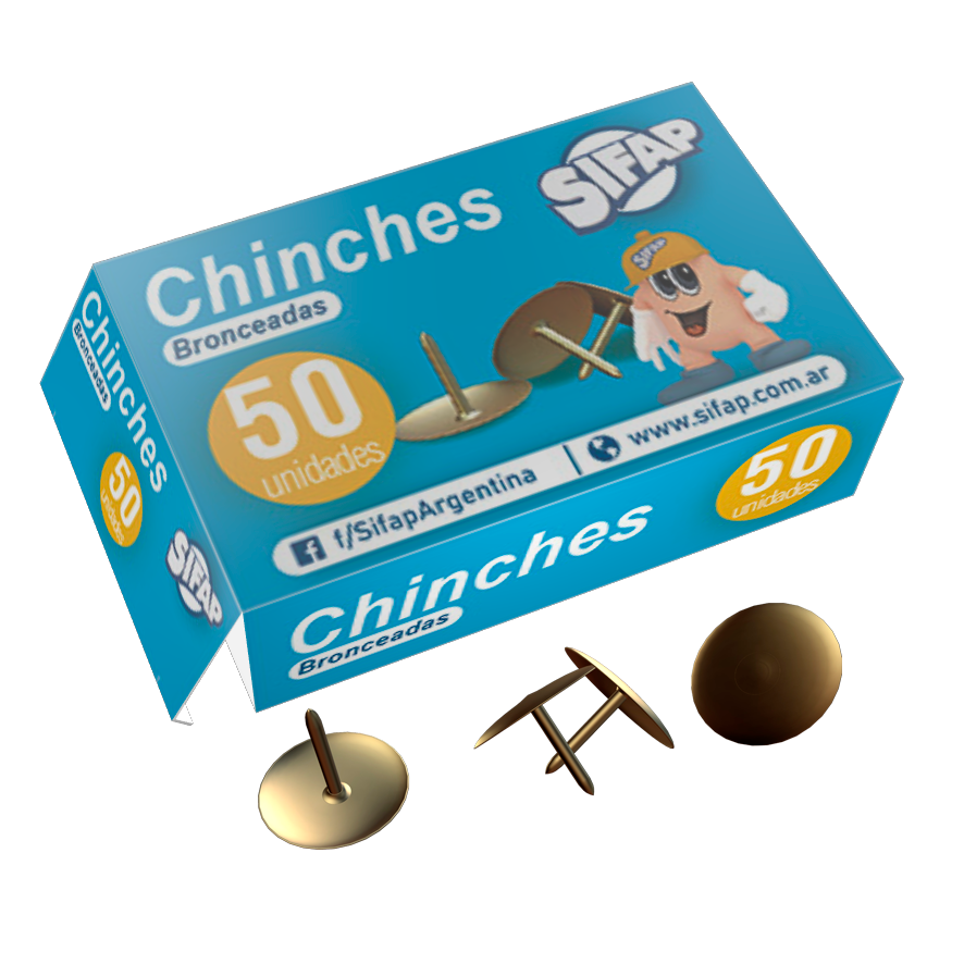 CHINCHES SIFAP BRONCEADAS X 50 UN