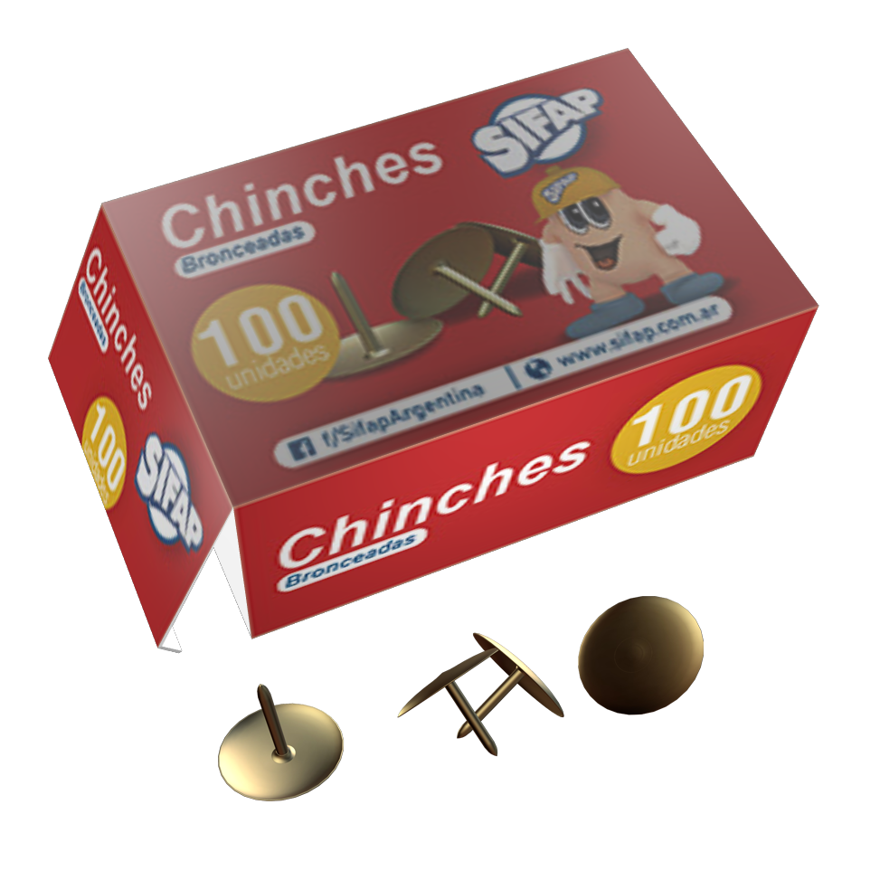 CHINCHES SIFAP BRONCEADAS X 100 UN