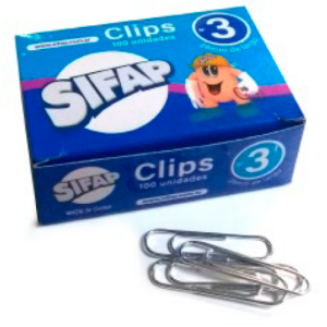 CLIPS SIFAP Nº 3 X 100 UN