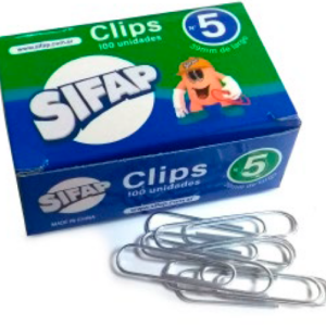 CLIPS SIFAP Nº 5 X 100 UN
