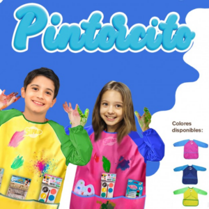 DELANTAL SIFAP PINTORCITO TALLE ''M'' COLORES SURTIDOS