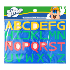 JUEGO SIFAP ABECEDARIO GOMA EVA MAGNETICO 27 LETRAS