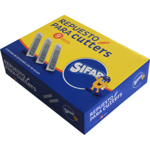 REPUESTO SIFAP CUTTER 9MM X 10 UN