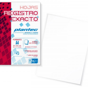PAPEL PLANTEC REGISTRO EXACTO A4 (210X297) X 10 HJ 210 GR