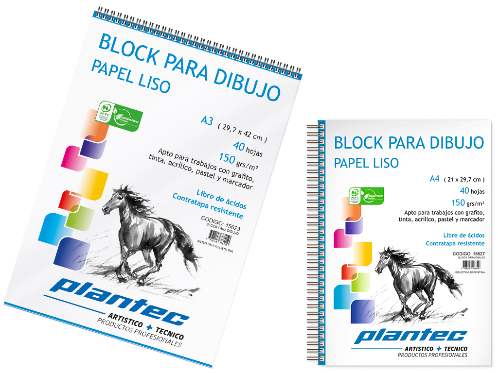BLOCK PLANTEC DIBUJO ANILLADO SUP A3 150GR X 40 HJ