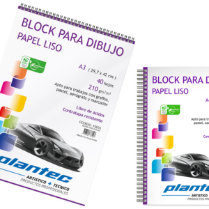 BLOCK PLANTEC DIBUJO ANILLADO SUP A4 210GR X 40 HJ
