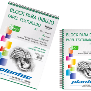 BLOCK PLANTEC CUADERNO DIBUJO TEXT ANILL LAT A4 210GR