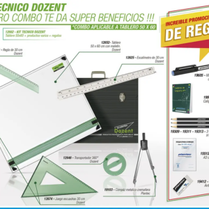 SET TECNICO DOZENT 50X60 6 UTIL + 7 DE REG 12662