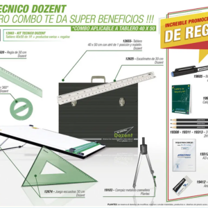 SET TECNICO DOZENT 40X50 1 POS 6 UTIL + 7  DE REG 12663