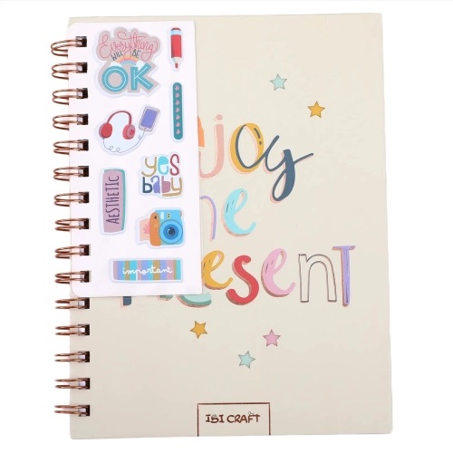 CUADERNO IBICO SPIRIT 2 15*20 CM ESP 80 HJS +STICKERS 3D JOY