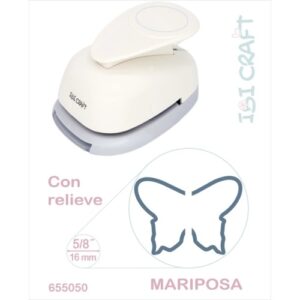 PERFORADORA IBICO ARTISTICA 17 MM 3/4'' C/ RELIEVE MARIPOSA