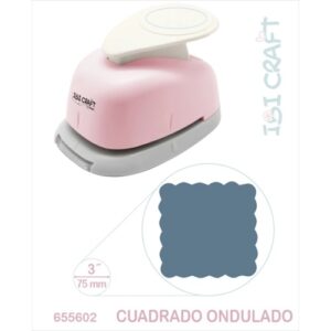 PERFORADORA IBICO ARTISTICA 75 MM 3'' CUADRADO BORDE ONDULAD